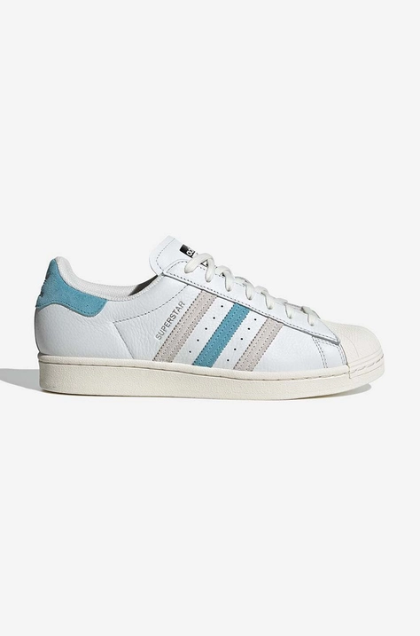 Kožené sneakers boty adidas Originals Superstar GZ9381 bílá barva