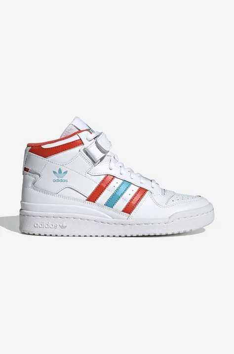adidas Originals leather sneakers Forum Mid W HQ1952 white color