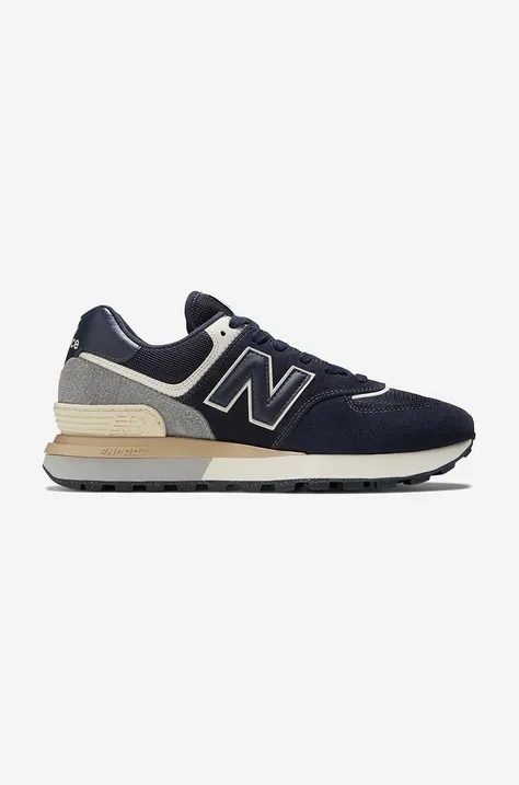 New Balance sneakers U574LGBN navy blue color