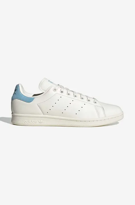 adidas Originals sandale de piele Stan Smith culoarea alb HQ6813-white