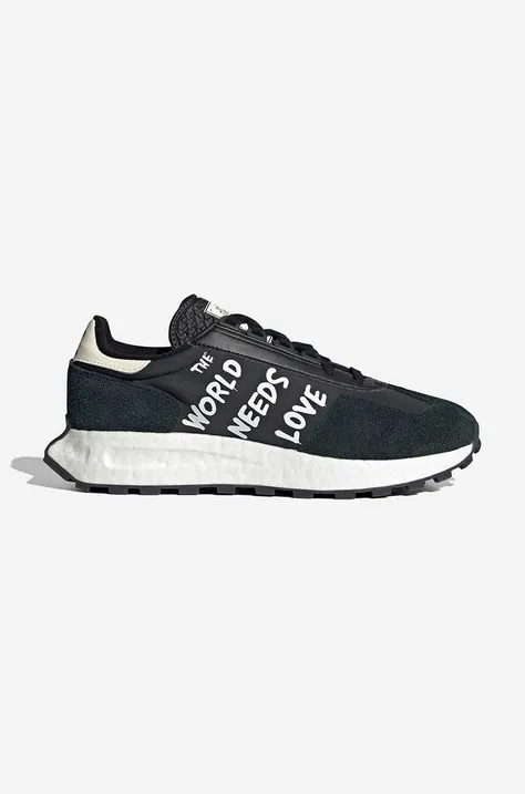 Sneakers boty adidas Originals Retropy E5 HQ6854 černá barva