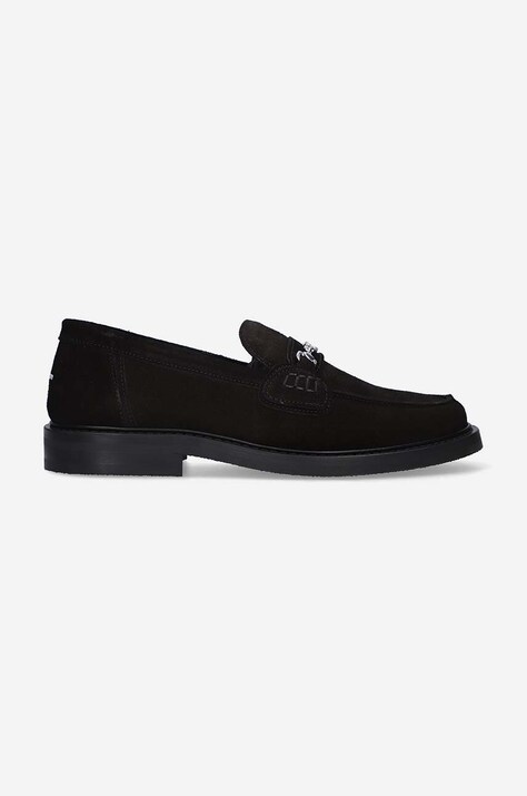 Filling Pieces mocasini din piele întoarsă Loafer Suede culoarea negru, cu toc plat, 44222791861