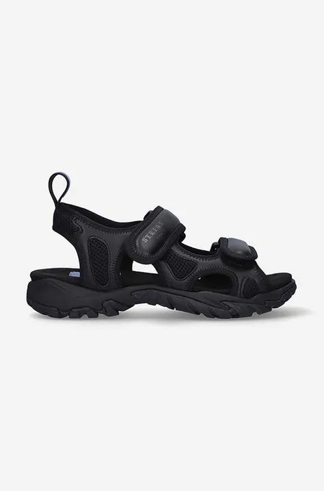 Sandále MCQ Striae 682031R28051000-BLACK, čierna farba