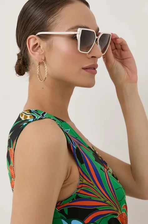 Sunčane naočale Guess za žene, boja: bijela