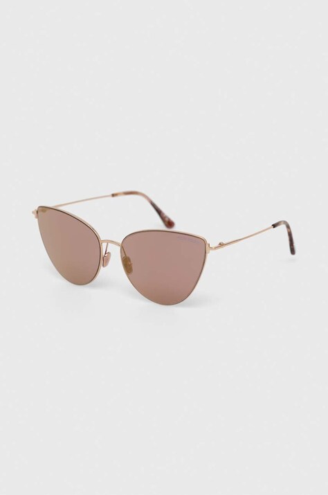 Tom Ford okulary przeciwsłoneczne damskie kolor różowy