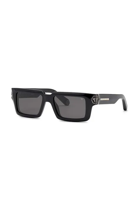 Сонцезахисні окуляри Philipp Plein колір чорний
