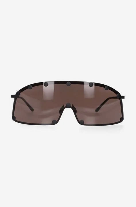 valentino eyewear rectangle frame sunglasses item brown color