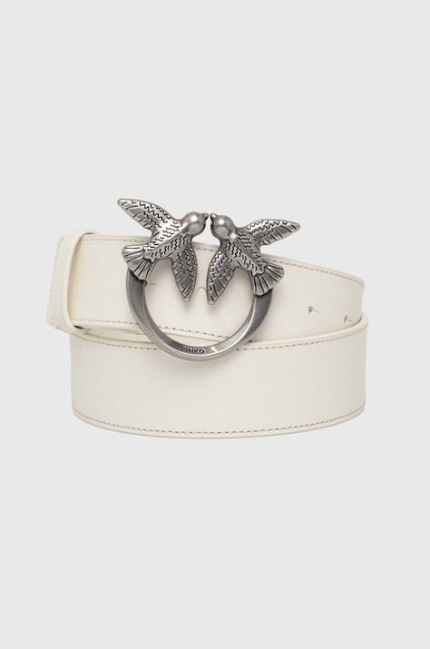 Pinko cintura in pelle donna colore beige 100120 A0F1