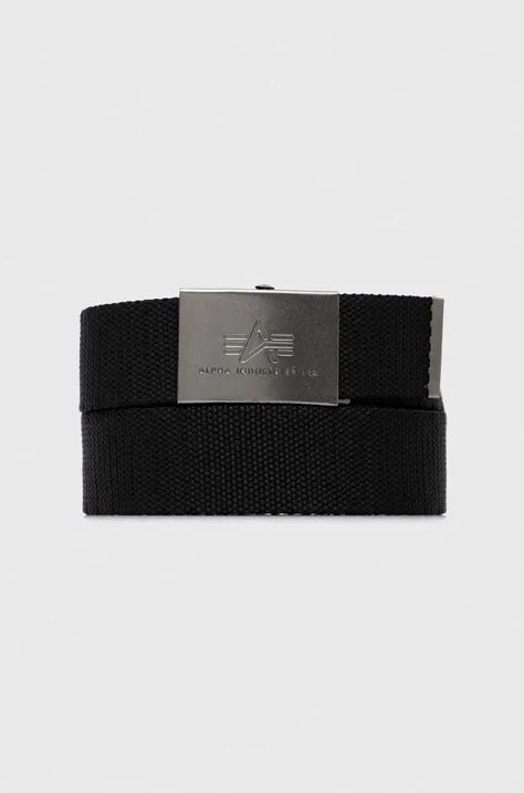 Alpha Industries belt black color