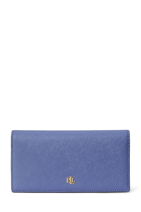 Lauren Ralph Lauren portfel damski skórzany niebieski 432802917