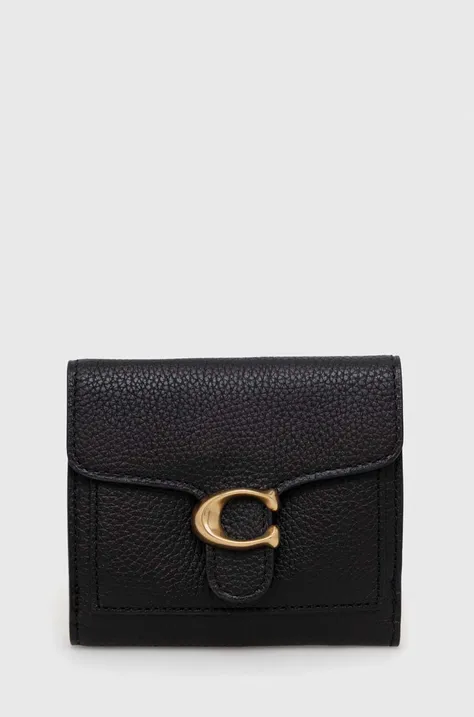 Kožni novčanik Coach za žene, boja: crna