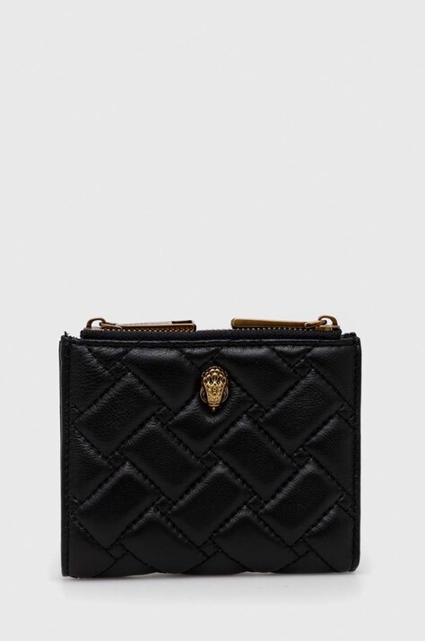 Kurt Geiger London portfel skórzany damski kolor czarny