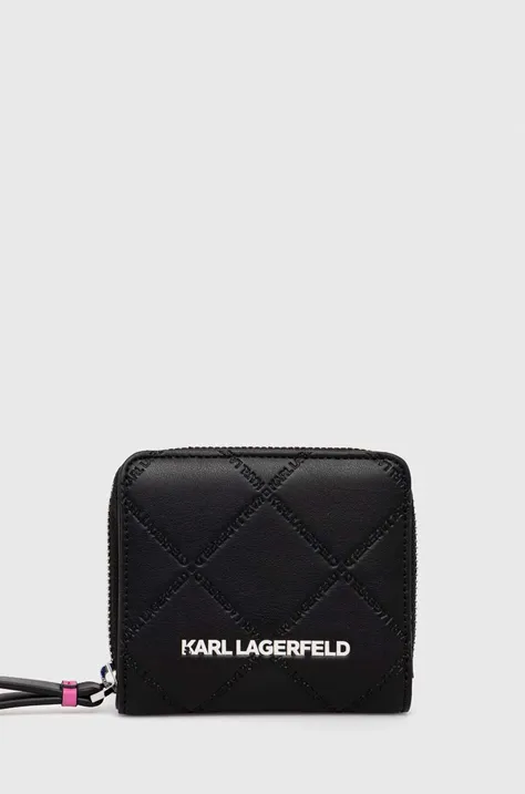 Peňaženka Karl Lagerfeld dámsky, čierna farba