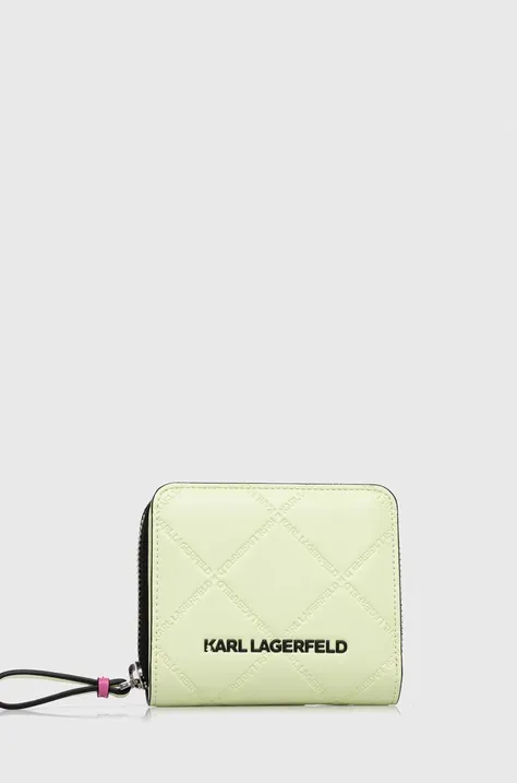 Πορτοφόλι Karl Lagerfeld χρώμα: πράσινο