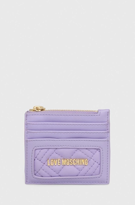 Πορτοφόλι Love Moschino χρώμα: μοβ