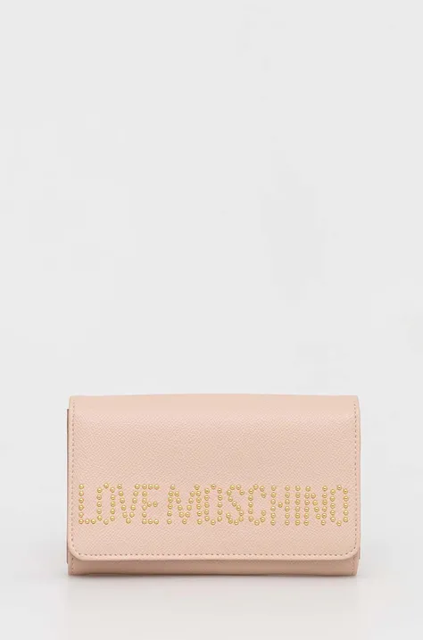 Peňaženka Love Moschino dámsky, béžová farba