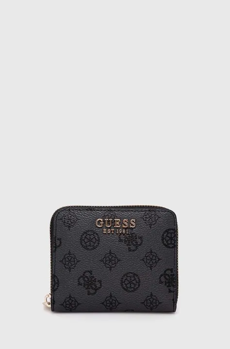 Peňaženka Guess LAUREL dámska, čierna farba, SWPG85 00370