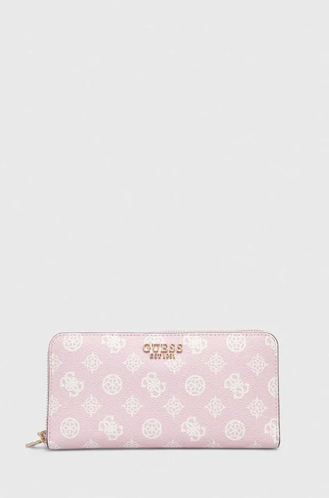 Guess portfel LAUREL damski kolor różowy SWPG85 00460