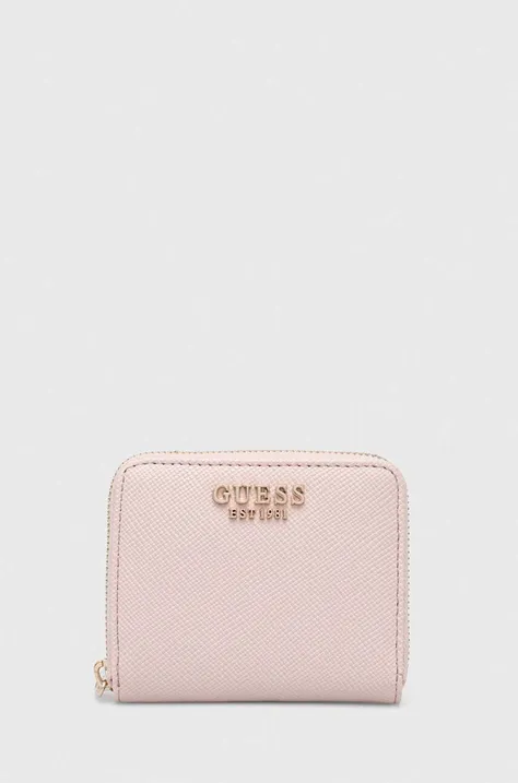 Peňaženka Guess LAUREL dámsky, ružová farba, SWZG85 00370