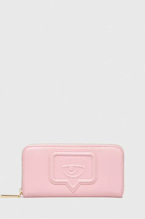 Chiara Ferragni portfel damski kolor różowy