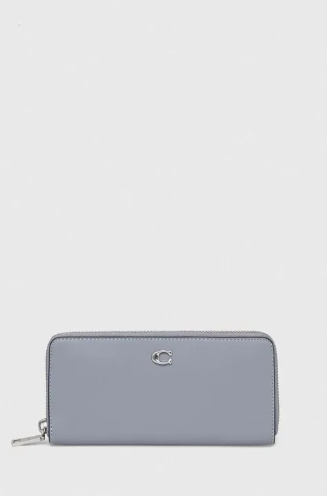 Usnjena denarnica Coach ženski, rjava barva