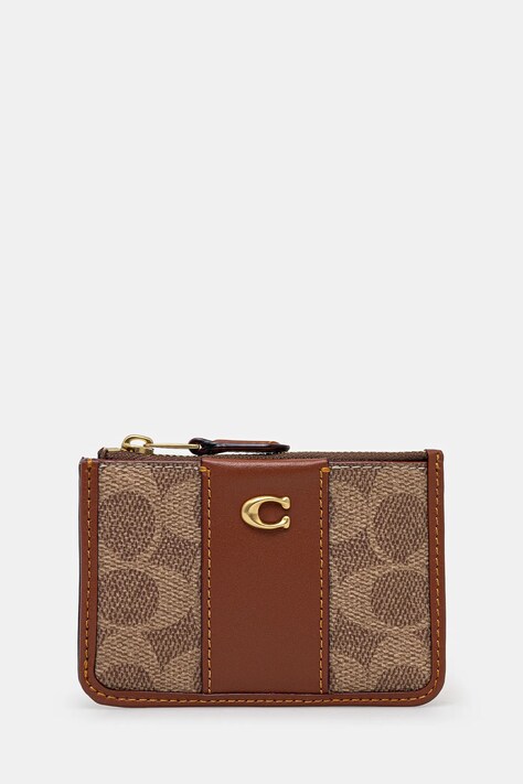 Кошелек Coach женский цвет коричневый