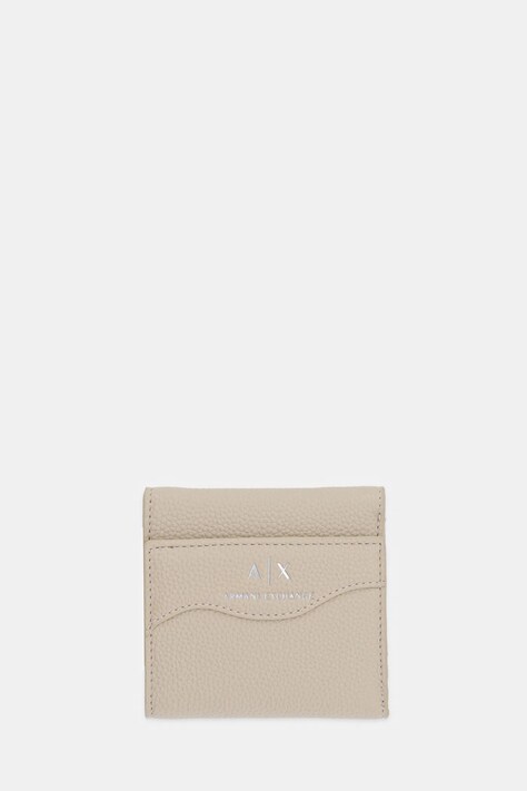 Armani Exchange portfel damski kolor beżowy 948530 CC783