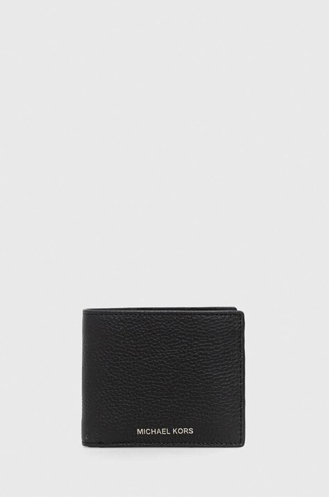 Michael Kors portofel de piele barbati, culoarea negru
