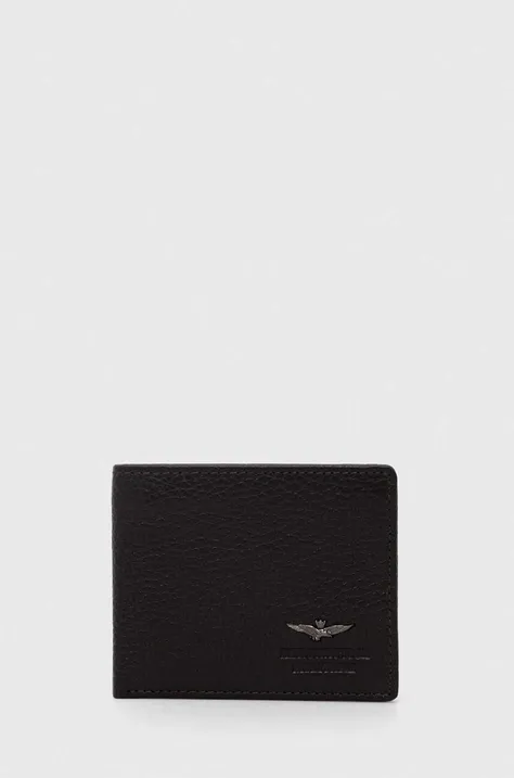 Kožená peňaženka Aeronautica Militare pánsky, hnedá farba