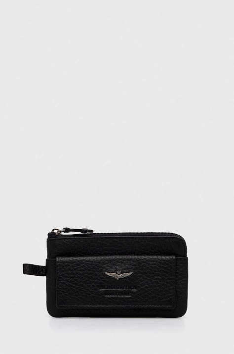 Aeronautica Militare husa de chei din piele culoarea negru