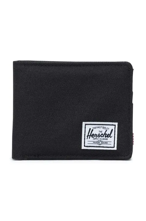 Herschel portfel 10363-00165-OS Roy RFID kolor czarny 10363.00165.OS-Black