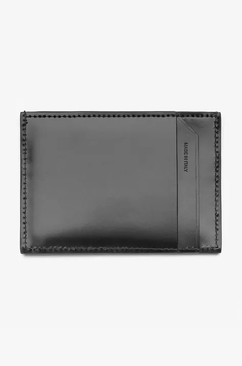 032C leather card holder Card Holder black color