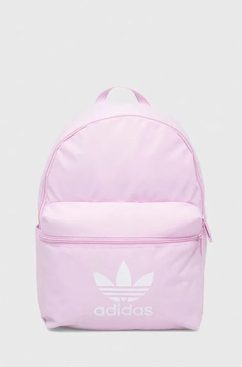 Рюкзак adidas Originals женский цвет розовый большой с принтом