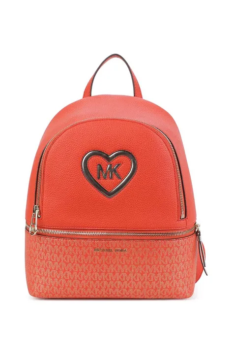 Детский рюкзак Michael Kors цвет оранжевый маленький узорный