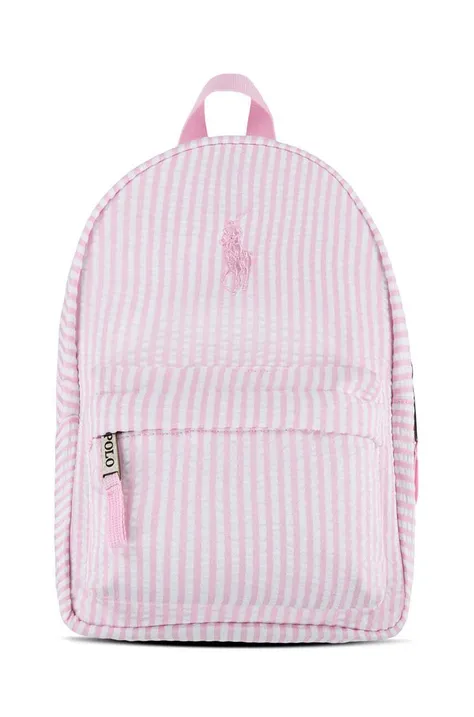 Дитячий рюкзак Polo Ralph Lauren колір рожевий малий візерунок