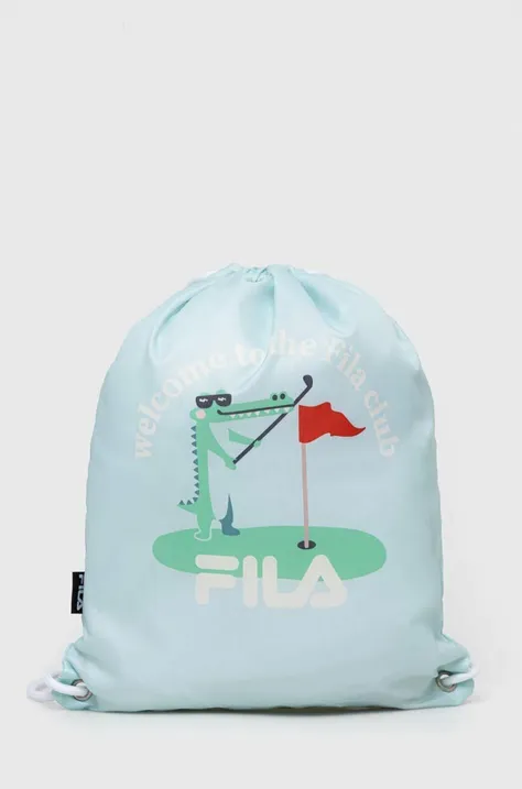 Детский рюкзак Fila цвет бирюзовый с принтом
