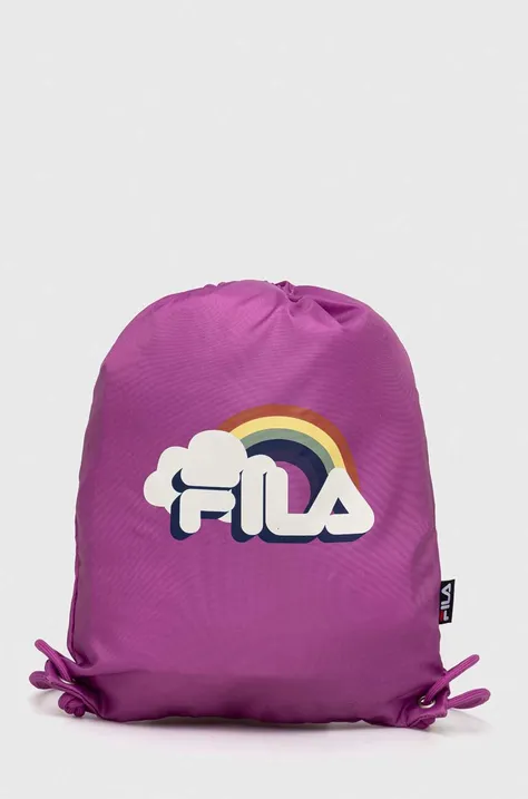 Дитячий рюкзак Fila колір фіолетовий візерунок