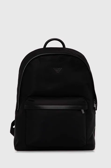 Рюкзак Emporio Armani чоловічий колір чорний великий однотонний