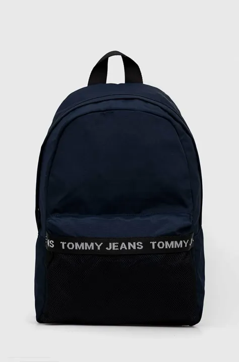 Batoh Tommy Jeans pánský, tmavomodrá barva, velký, s potiskem