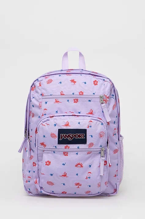 Jansport plecak kolor fioletowy duży wzorzysty