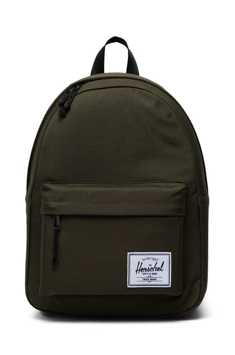 Ruksak Herschel Classic Backpack boja: zelena, veliki, bez uzorka