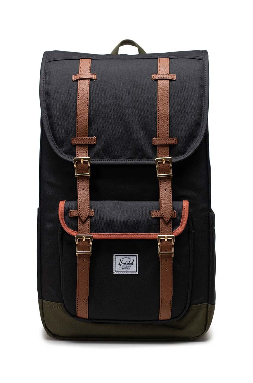 Herschel plecak 11390-05883-OS Little America Backpack kolor czarny duży gładki