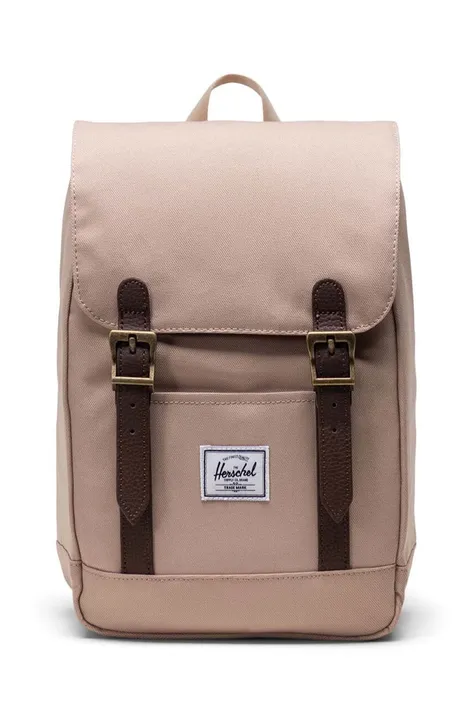 Herschel plecak Retreat Mini Backpack kolor beżowy mały gładki