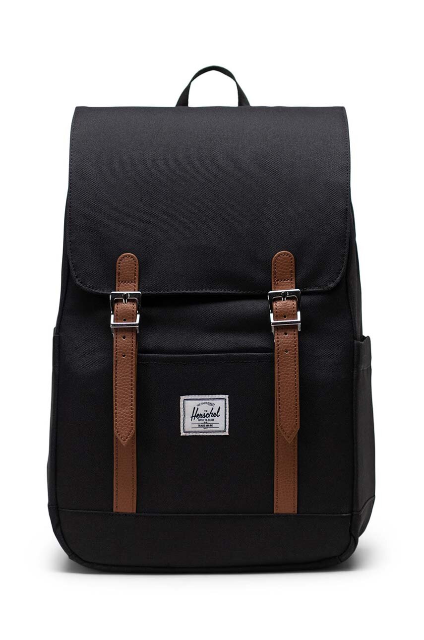 Herschel hátizsák Retreat Small Backpack fekete, nagy, sima