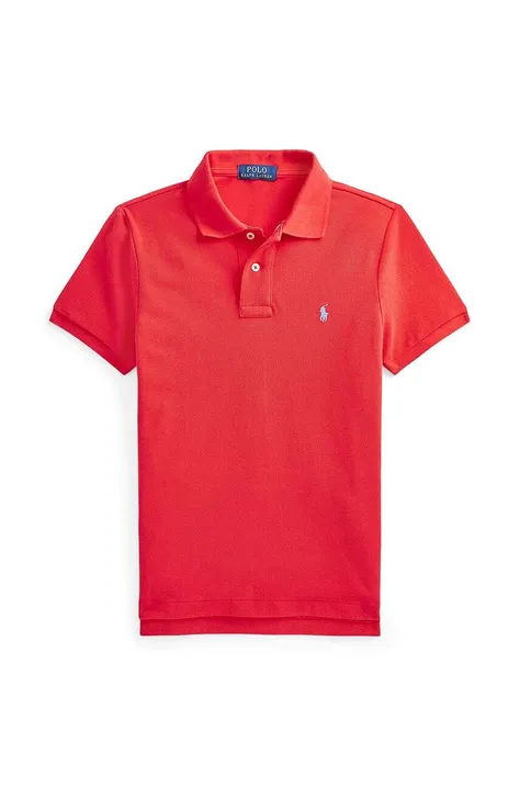 Παιδικά βαμβακερά μπλουζάκια πόλο Polo Ralph Lauren χρώμα: κόκκινο