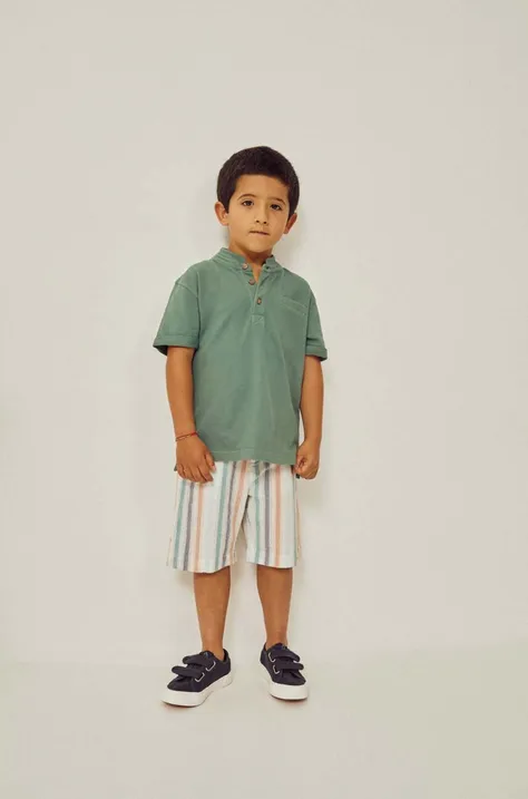 Παιδικό πουκάμισο πόλο zippy χρώμα: πράσινο