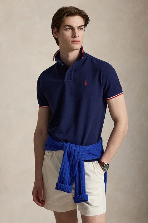 Polo Ralph Lauren męskie bawełniane granatowe 710842621