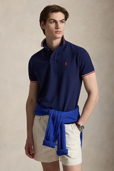 Polo Ralph Lauren męskie bawełniane granatowe 710842621