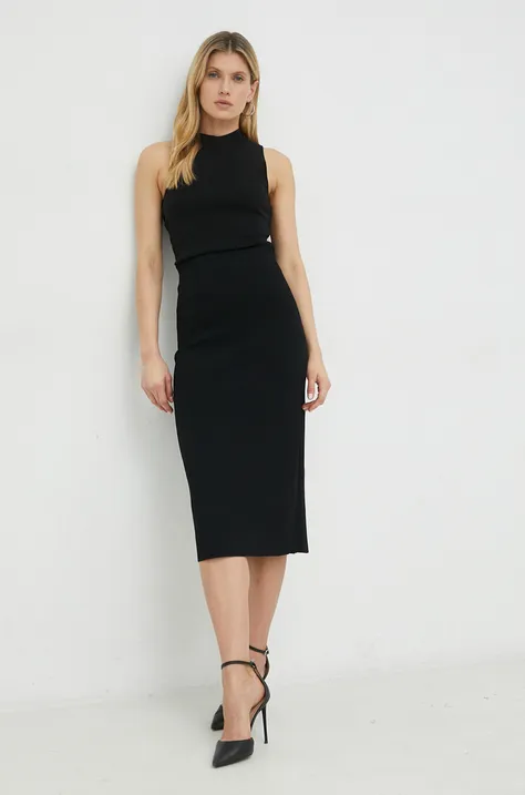Suknja Victoria Beckham boja: crna, mini, pencil, 1222KSK003600A