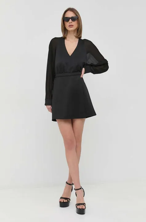 Suknja MAX&Co. boja: crna, mini, ravna